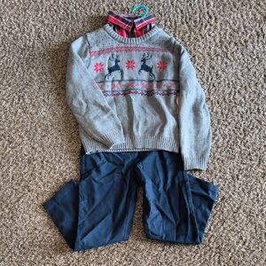Wonder Nation Gray and Red Kids Matching Set